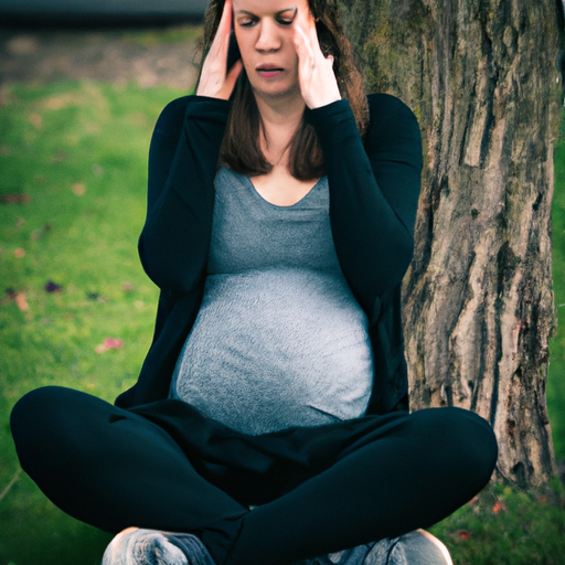 אישה בהריון עם ADHD מתרגלת מיינדפולנס להתמודדות עם חרדה